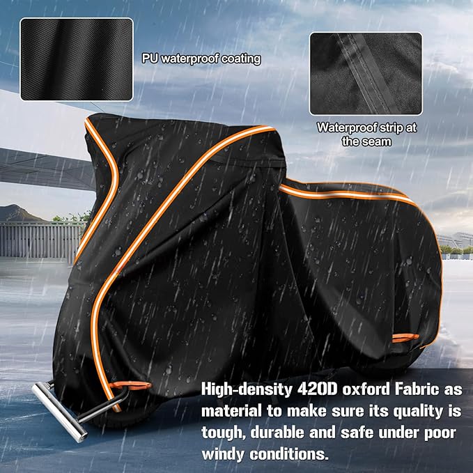 420D Waterproof Motorcycle Cover