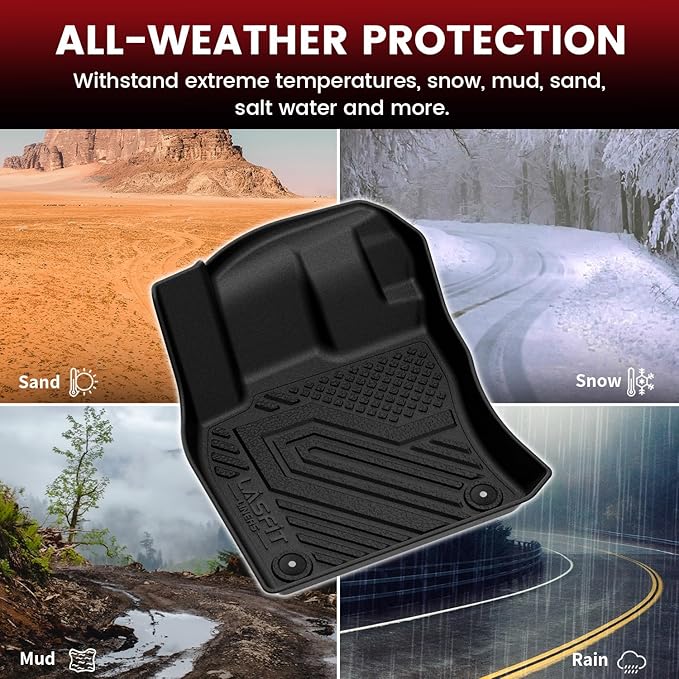 LASFIT Floor Mats & Cargo Mats for Volkswagen Taos 2022-2025, All Weather...