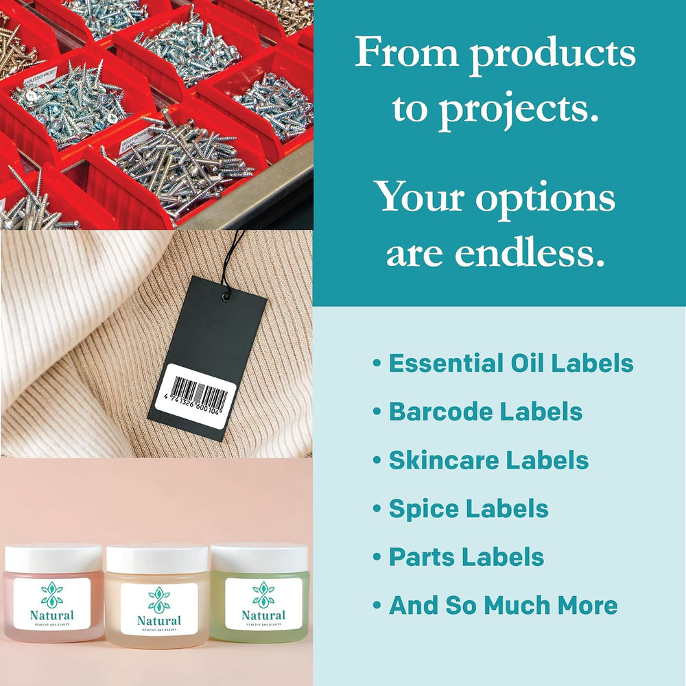 Premium Label Supply White Sticker Barcode Labels – 1.5" x 1" – Las...
