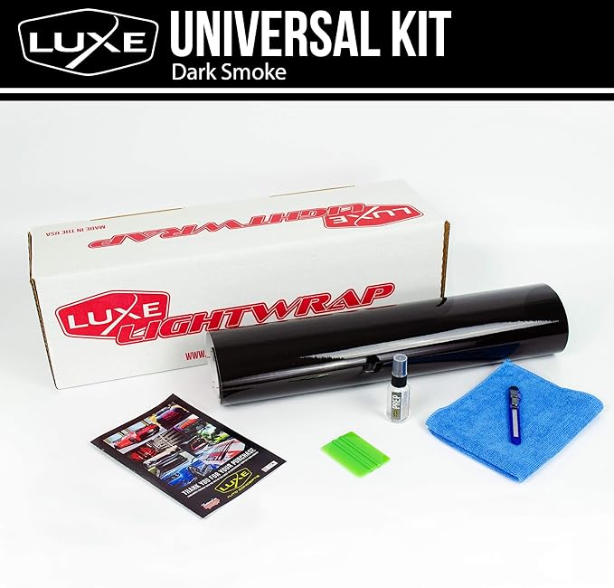 Luxe LightWrap Dark Smoke Universal Headlight Tint Light Tail Kit