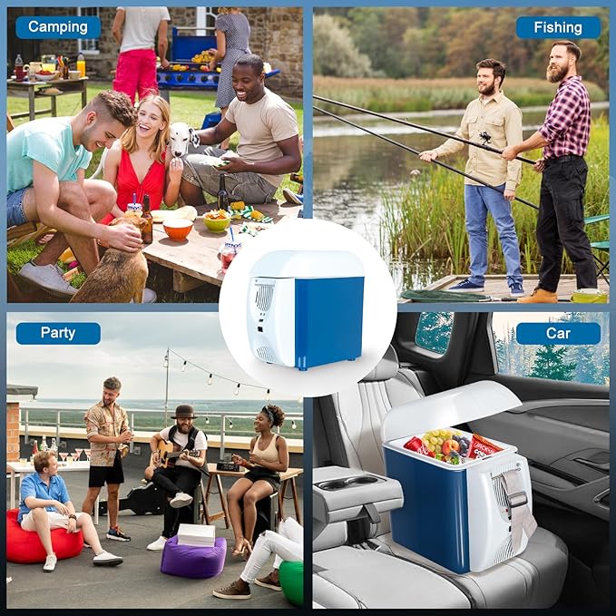 CAYNEL 12V 7.5 Quart Personal Thermoelectric, 7.5 Liter Capacity, Portable