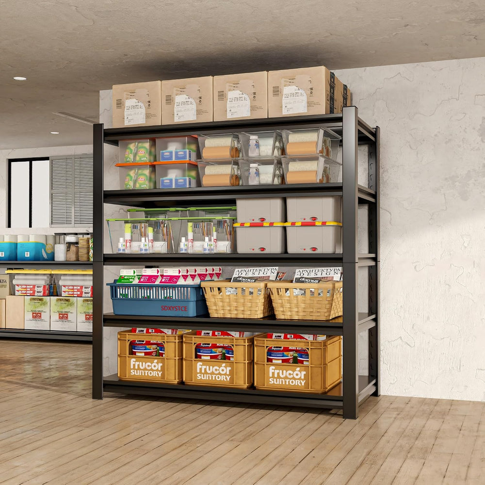 59" W Garage Shelving,5-Tier Heavy Duty Shelving Unit,3000LBS Adjustable...