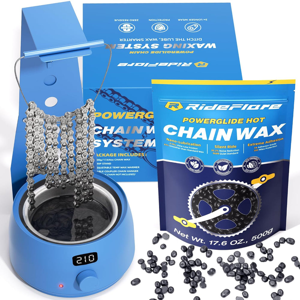 RideFlare Bicycle Chain Wax Melting System – Mess-Free, Efficient Chain Waxin...