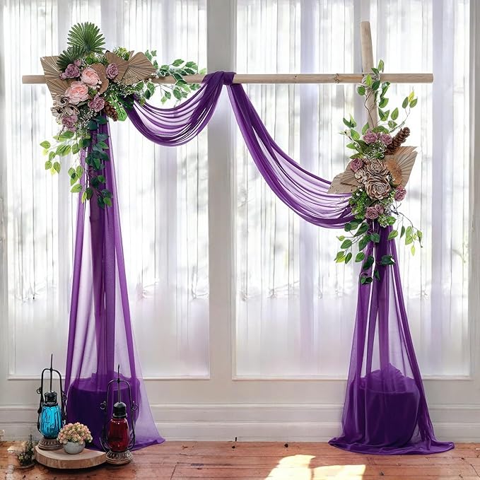 MDS Halloween Chiffon Draping Fabric - 1 Panel, 30" Wide x 40ft Long - S...