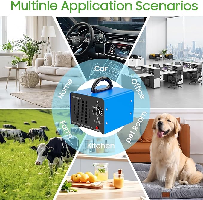 Ozone Generator Machine 80, High Capacity Ozone Odor Eliminator Removal Air
