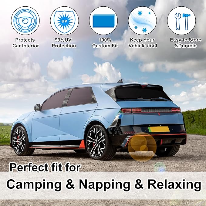 TINGLU Window Shades for Hyundai Ioniq 5 2022-2024 2025 Accessorie Car Side (...