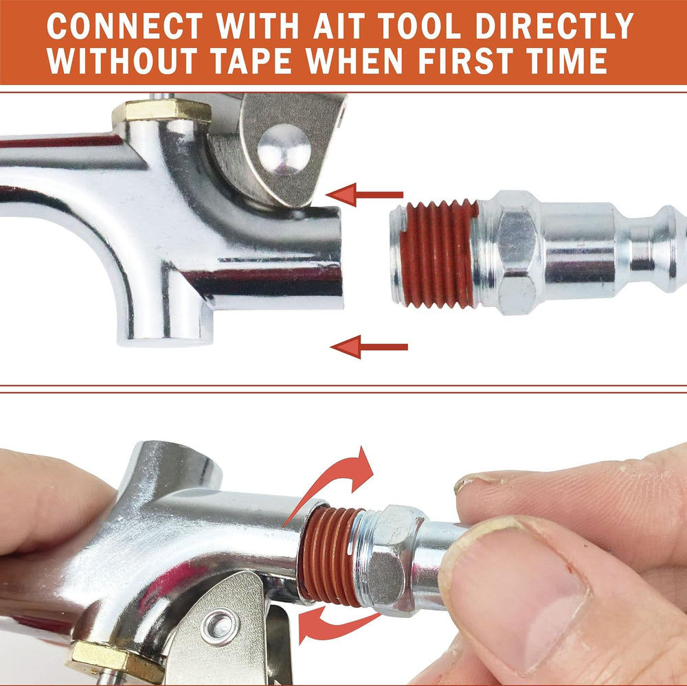 17 Pieces Air Tool Kit 3/8" X 25ft PVC Air Compressor Hose Kit Air Compr...