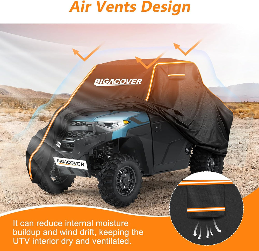 UTV Cover 2 Seater for Polaris Ranger/Can-Am Traxter/General XP 1000 | 210D O...