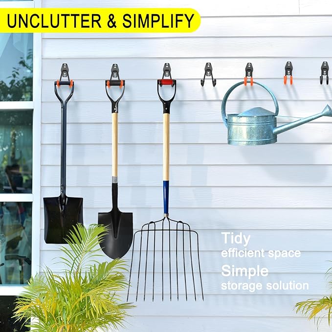 28 Pack Heavy Duty Garage Hooks, Utility Wall Mounted Storage System,