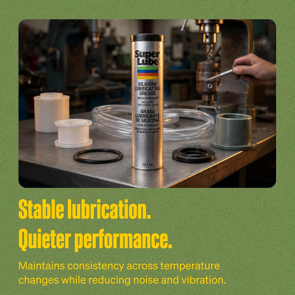 Super Lube Silicone Lubricating Grease w/Syncolon - Waterproof, All Purpose, ...
