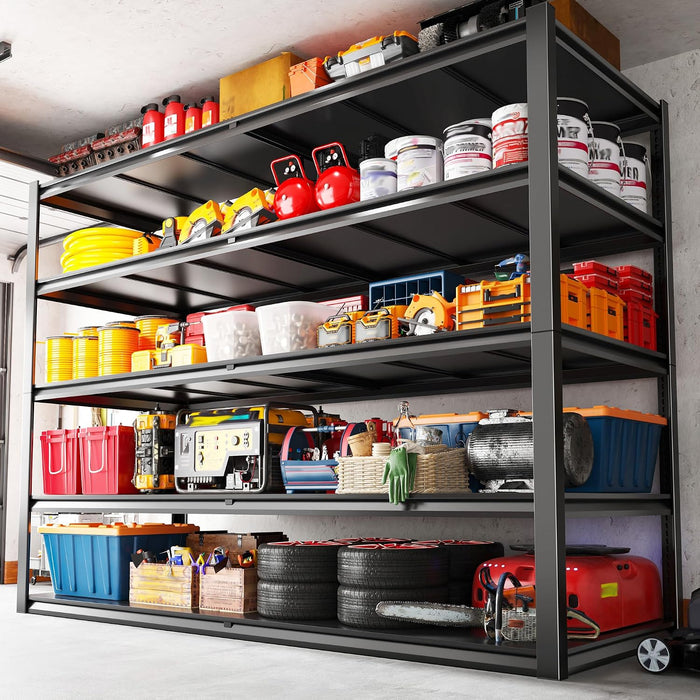 REIBII 78" H Garage Shelving, Storage Shelves Heavy Duty Load 3000LBS,