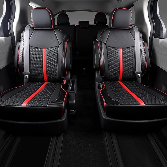 Custom Fit Sienna Seat Covers for Toyota Sienna LE, XLE 2021-2025 3-Row
