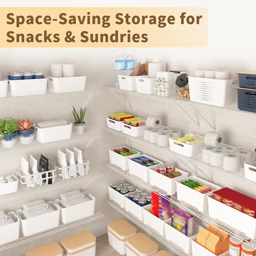 PROWORX Closet Shelves Wall Mounted, 4 Pack 4 ft x 12 in White Wire Shelving ...