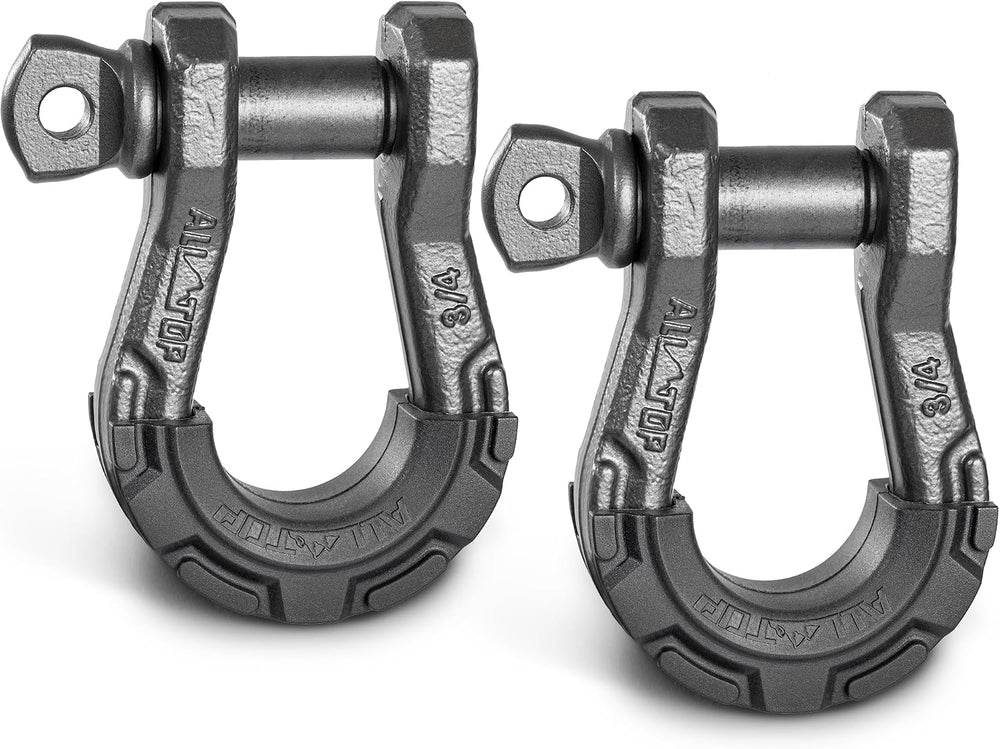 ALL-TOP D Ring Shackle (2 Pack) 3/4" Fully Forged with 7/8 Pin, 79500Lbs...