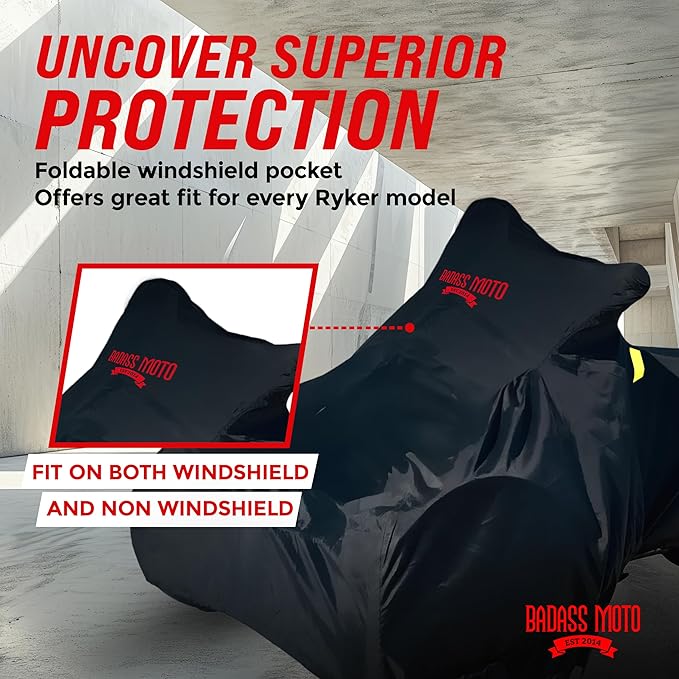 Badass Moto Can Am Ryker Cover Fits 600/900 Rally Sport Trike Three Wheeler.