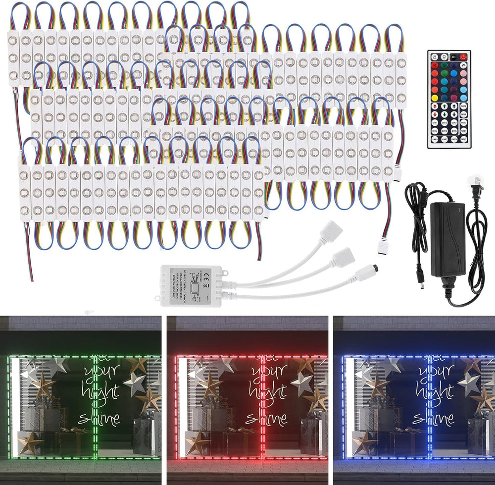 WICHEMI Storefront LED Lights Window Lights LED Lights for Business 50FT