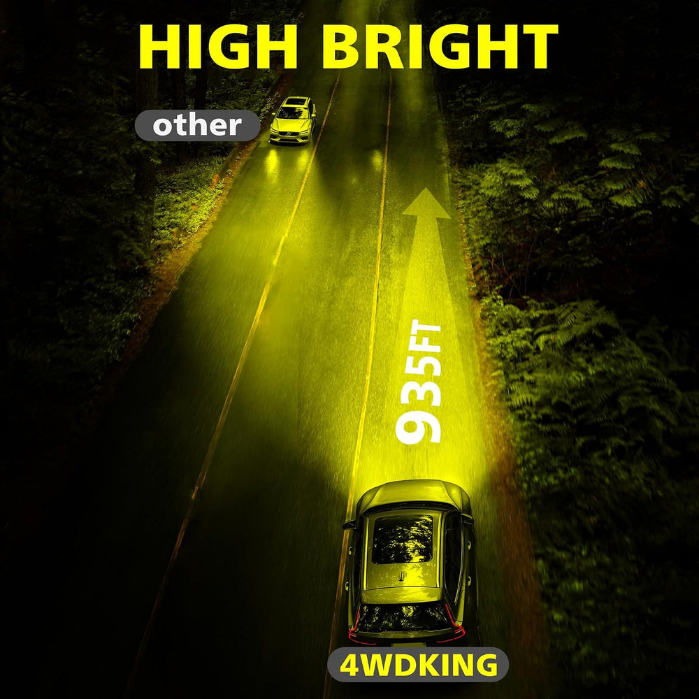 4WDKING 22 Inch Amber LED Light Bar 100W Screwless Spot Flood Combo Offroad