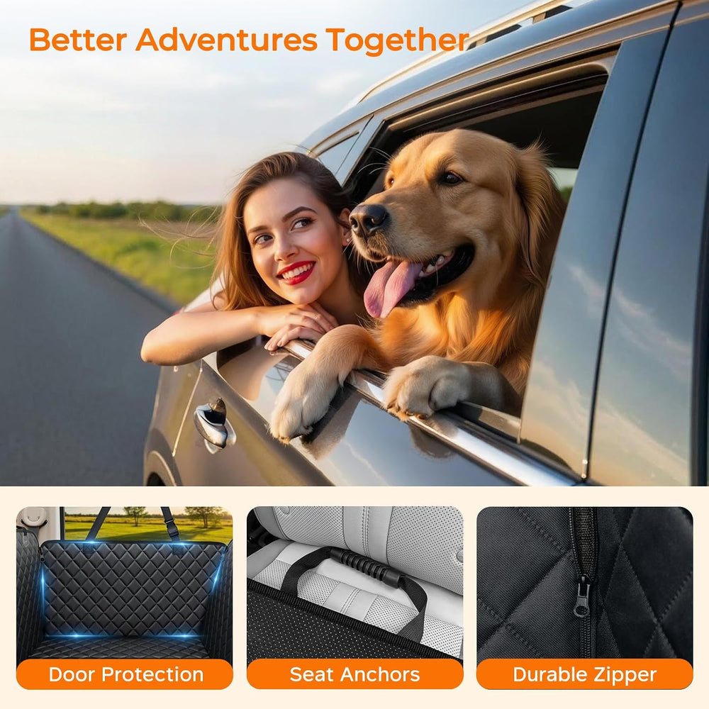 URPOWER XL Dog Seat Cover for Full-Size Trucks, 100% Waterproof Hammock