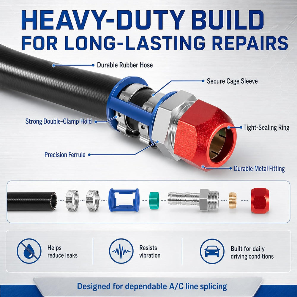 800-670 A/C Line Splice Connector Kit for 5/8" Line & No.10 Hose, 24...
