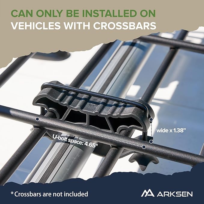 ARKSEN 64 x 50 x 6 Inch Universal Extra Wide 150LB Heavy Duty Roof Rack Cargo