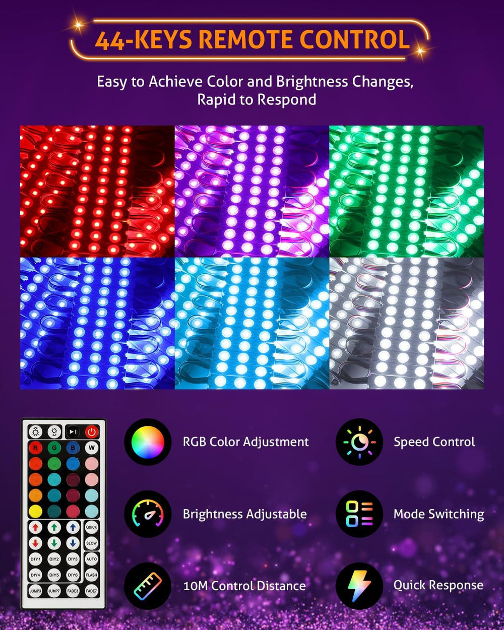 WICHEMI Storefront LED Lights Window Lights LED Lights for Business 50FT