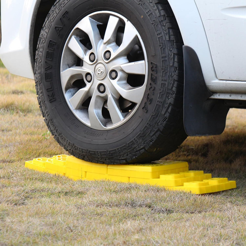 OULEME 12 Pack RV Leveling Blocks, Stackable Jack Blocks, Interlocking Leveli...