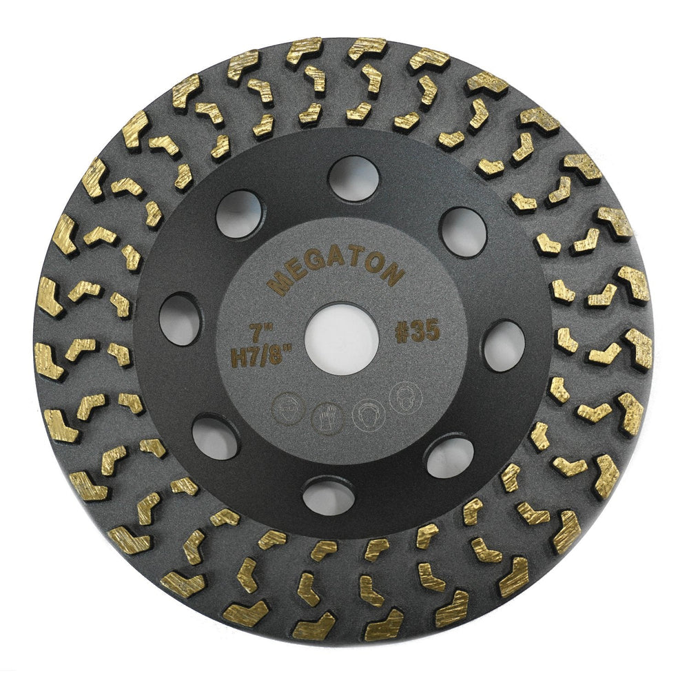 Megatron 7" Diamond Cup Grinding Removing Disc Wheel for Any Concrete, P...