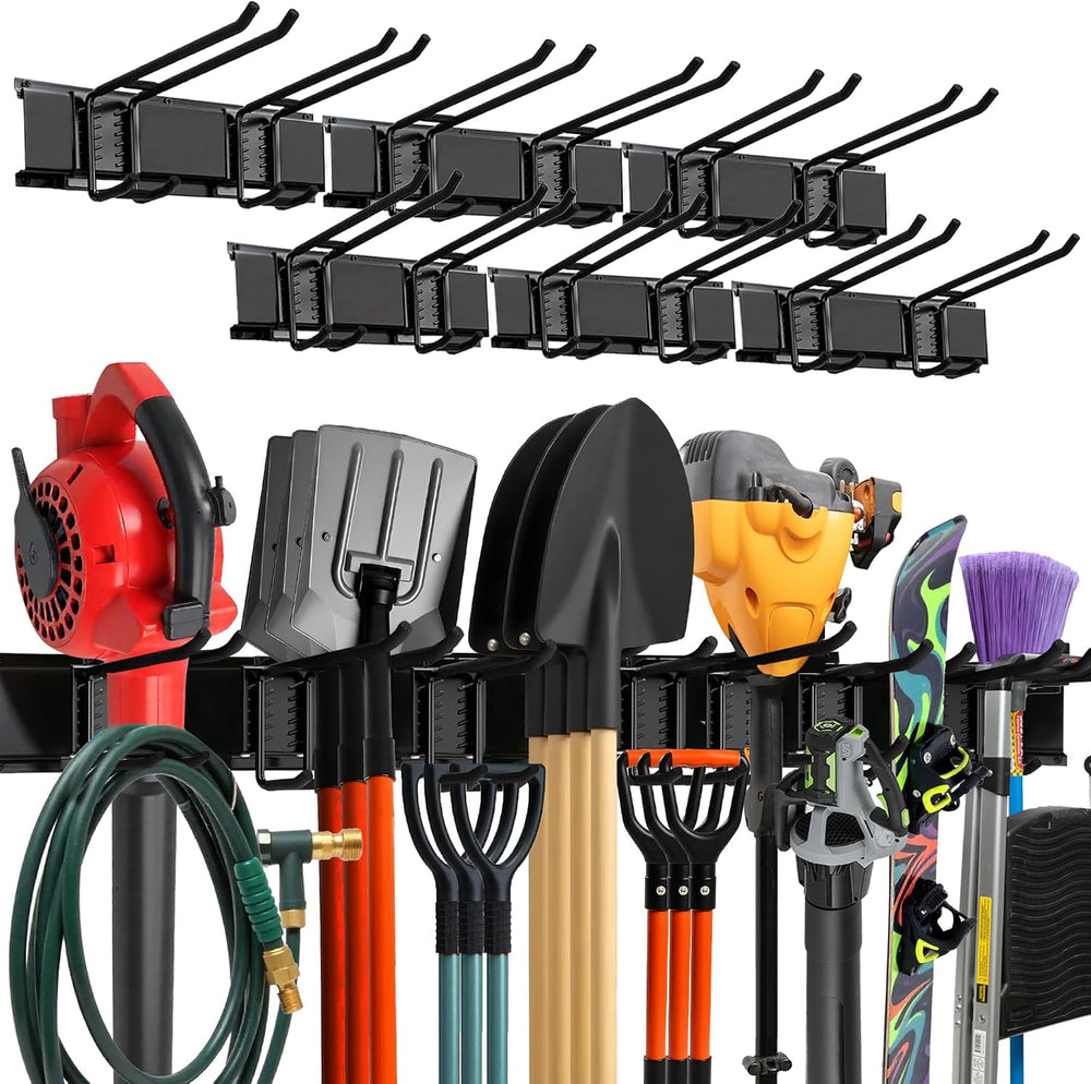 Garage Wall Organizer | 96" Heavy-Duty Tool Storage Rack | Adjustable