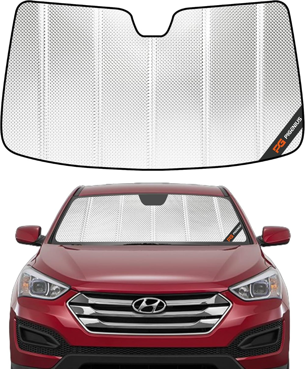 Pigenius Windshield Sun Shade for Hyundai Santa Fe 2019-2023. Reflective Alum...