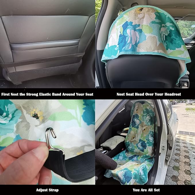 Car Seat Cover Protector Front Seats, (2Pcs)