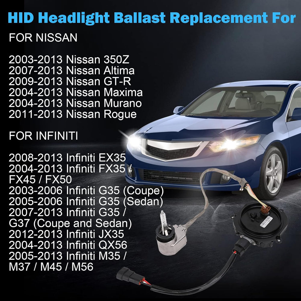 Xenon HID Headlight Ballast Control Unit with Igniter & D2S Bulb - Compat...