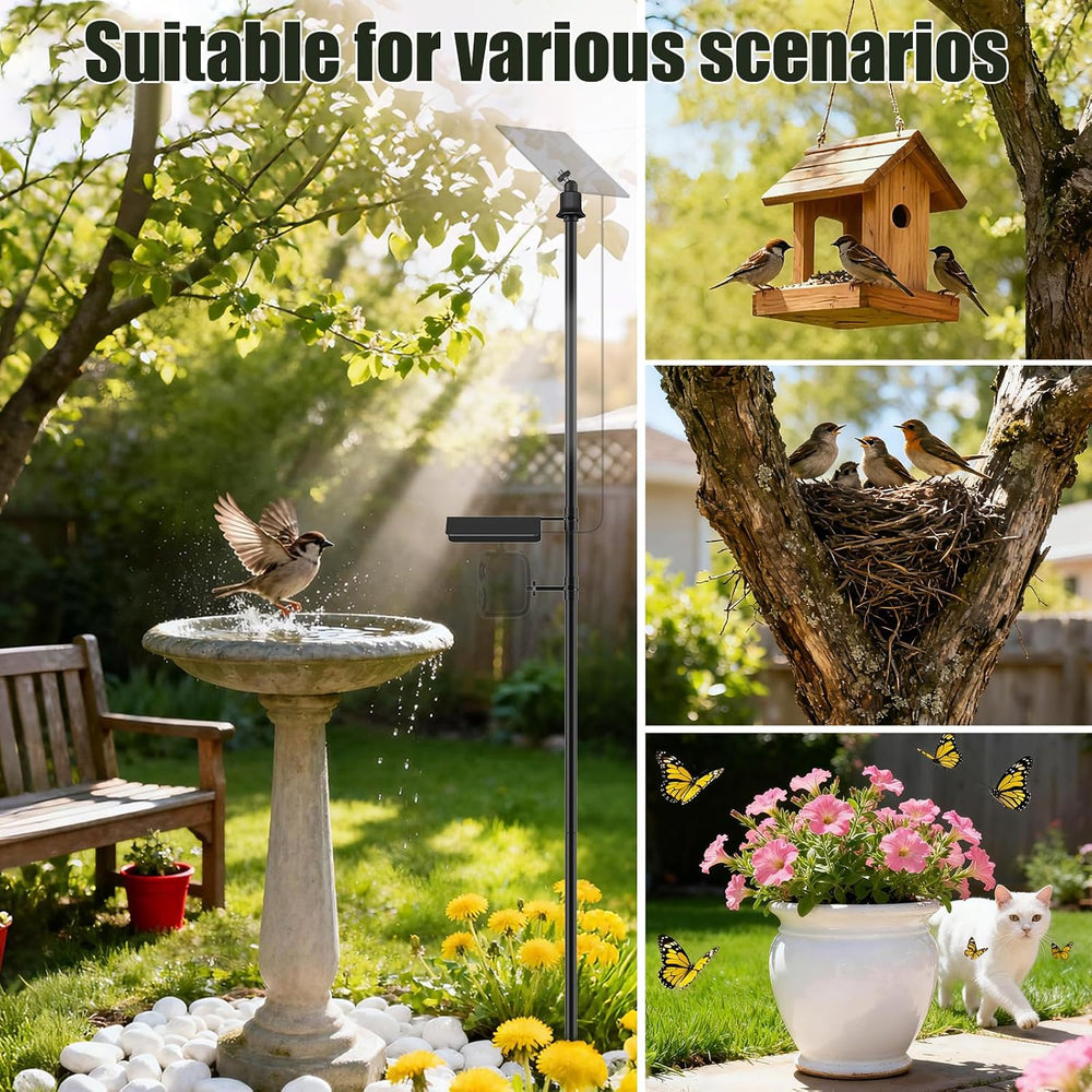 Ground Stake Mount Stand for Outdoor Cameras and Solar Panels