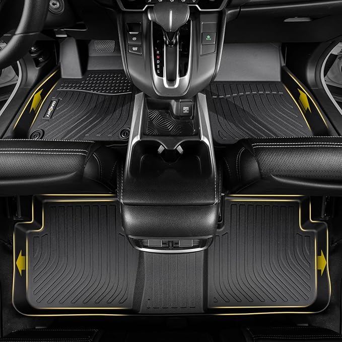 GINOWY-Floor Mats for Volkswagen VW Jetta 2012-2018 丨TPE All Weather Car Mat