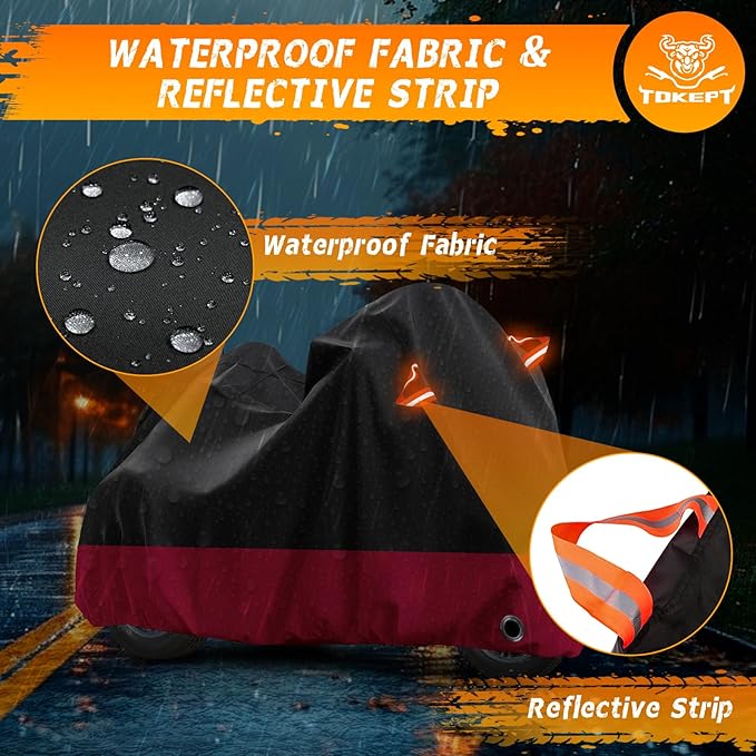 Trike Motorcycle Cover, Outdoor Waterproof Vehicle Cover