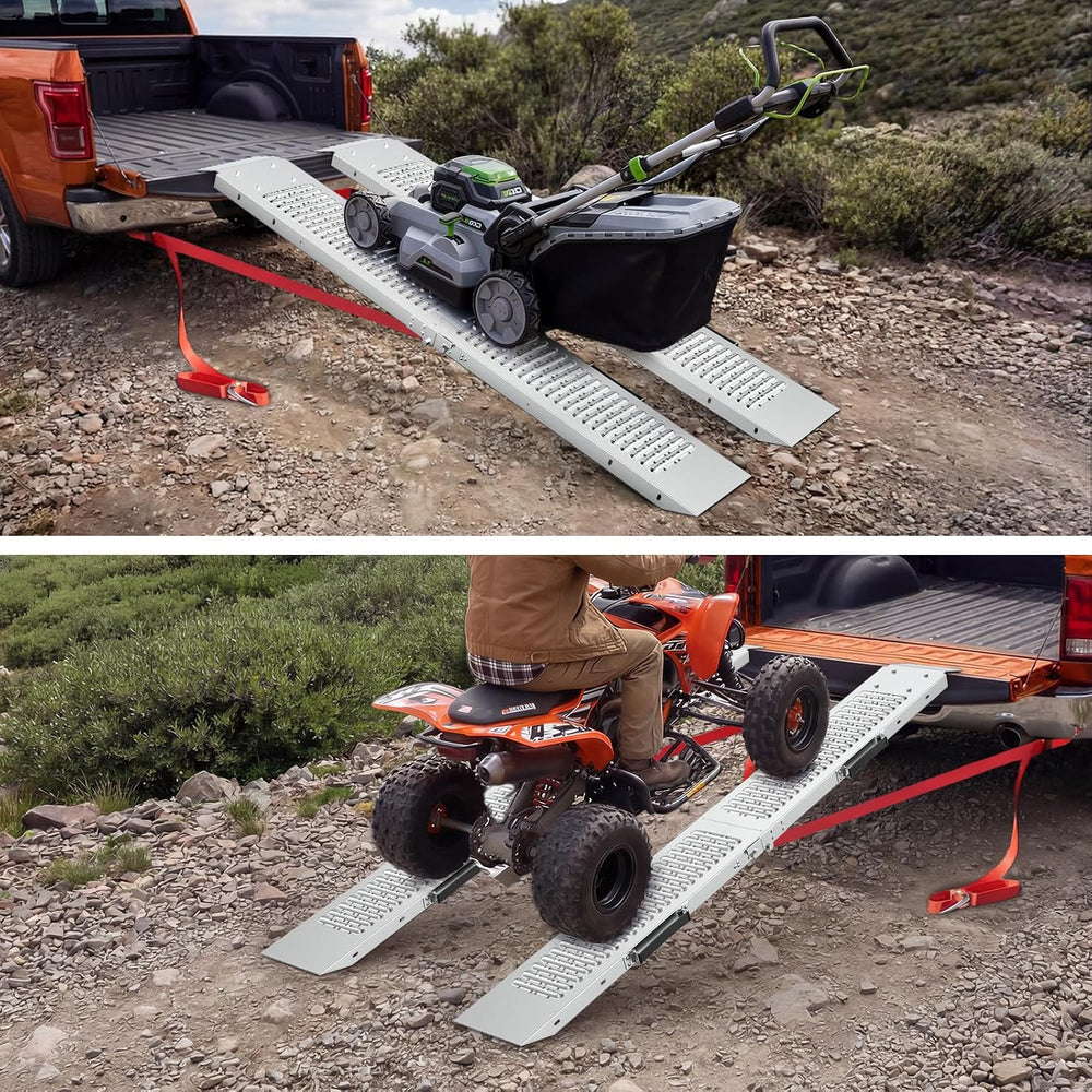 Truck Ramps 75" 1500 LBS 2 Pack, Extra Heavy Duty Loading Ramps for Lawn...