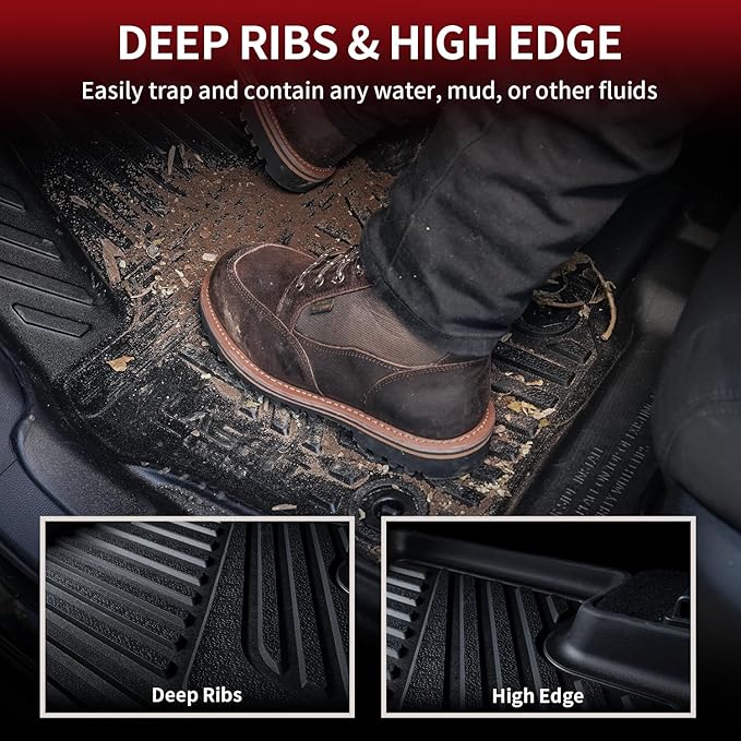 LASFIT Floor Mats&Trunk Mat for Toyota Camry 2025 Hybrid/LE/SE/XLE/XSE