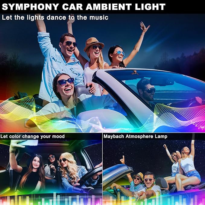 Dream+Color Acrylic Interior Car LED Strip Light