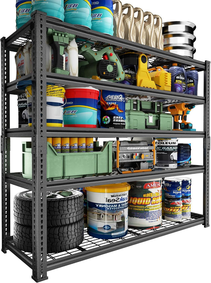 Storage Shelves Heavy Duty, 5-tier Adjustable Metal Industrial Utility Shelf