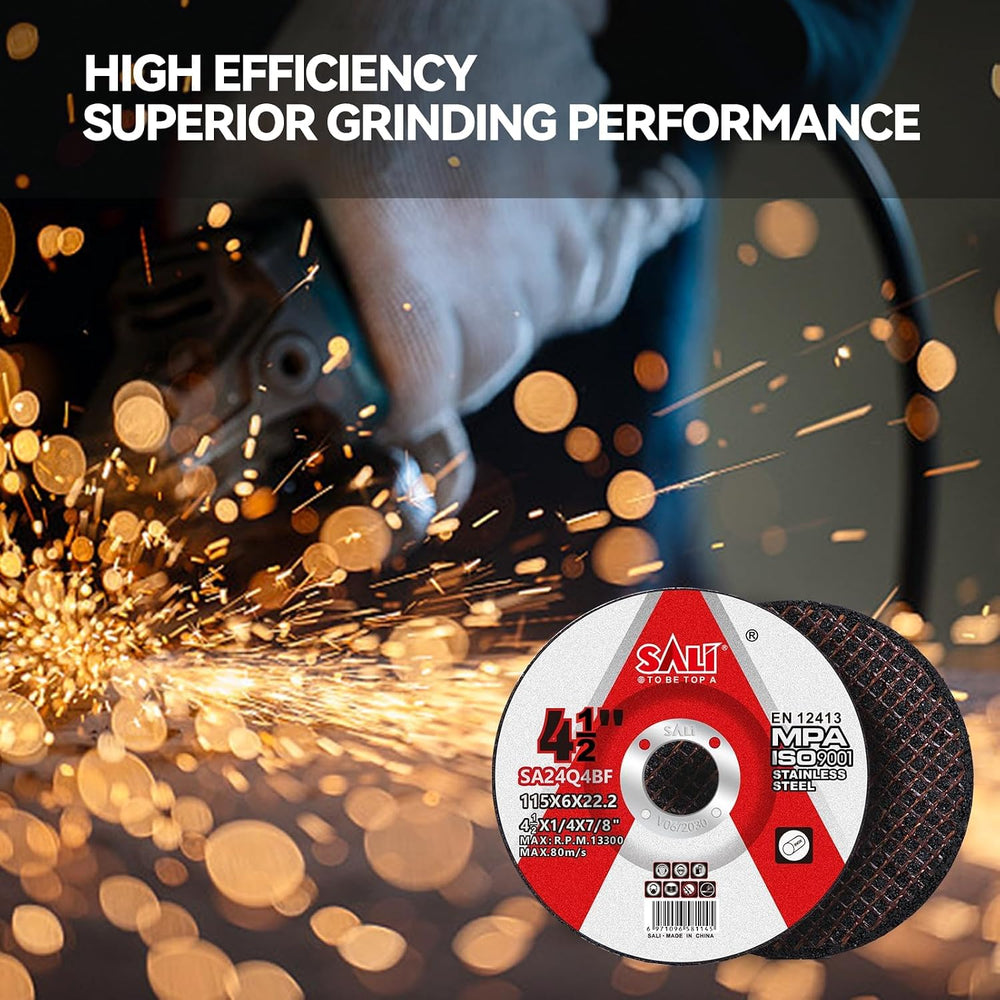 SALI 50 Pack 4-1/2 Inch Grinding Wheels for Angle Grinder, Aluminum Oxide Gri...
