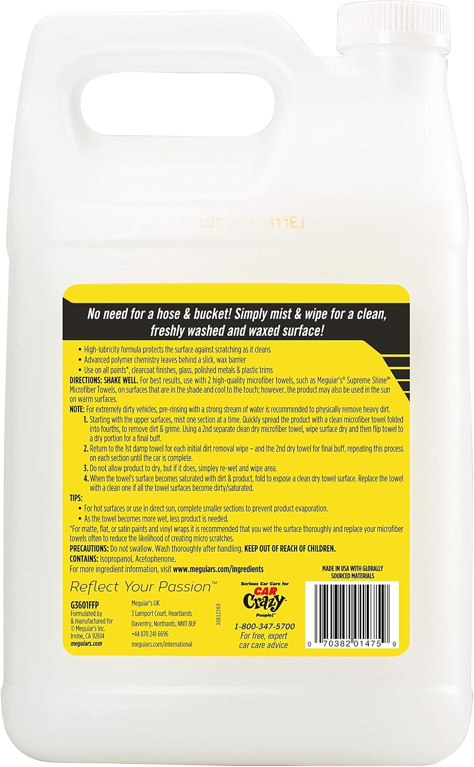 Meguiar's Ultimate Waterless Wash & Wax - Waterless Car Wash & Wa...