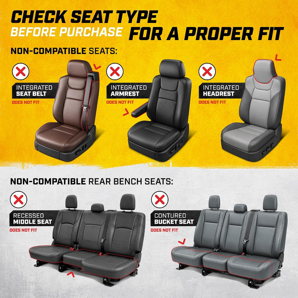 Cat® MeshFlex Automotive Seat Covers for Cars Trucks and SUVs (Set of 2) – Be...