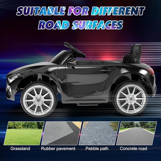 12V Kids Ride On Car with 2.4G Remote Control, Battery Powered Electric Car