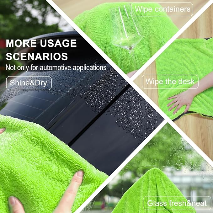 2 Pack XL Car Drying Towel – 1300GSM Ultra Absorbent Microfiber, Twisted Loop