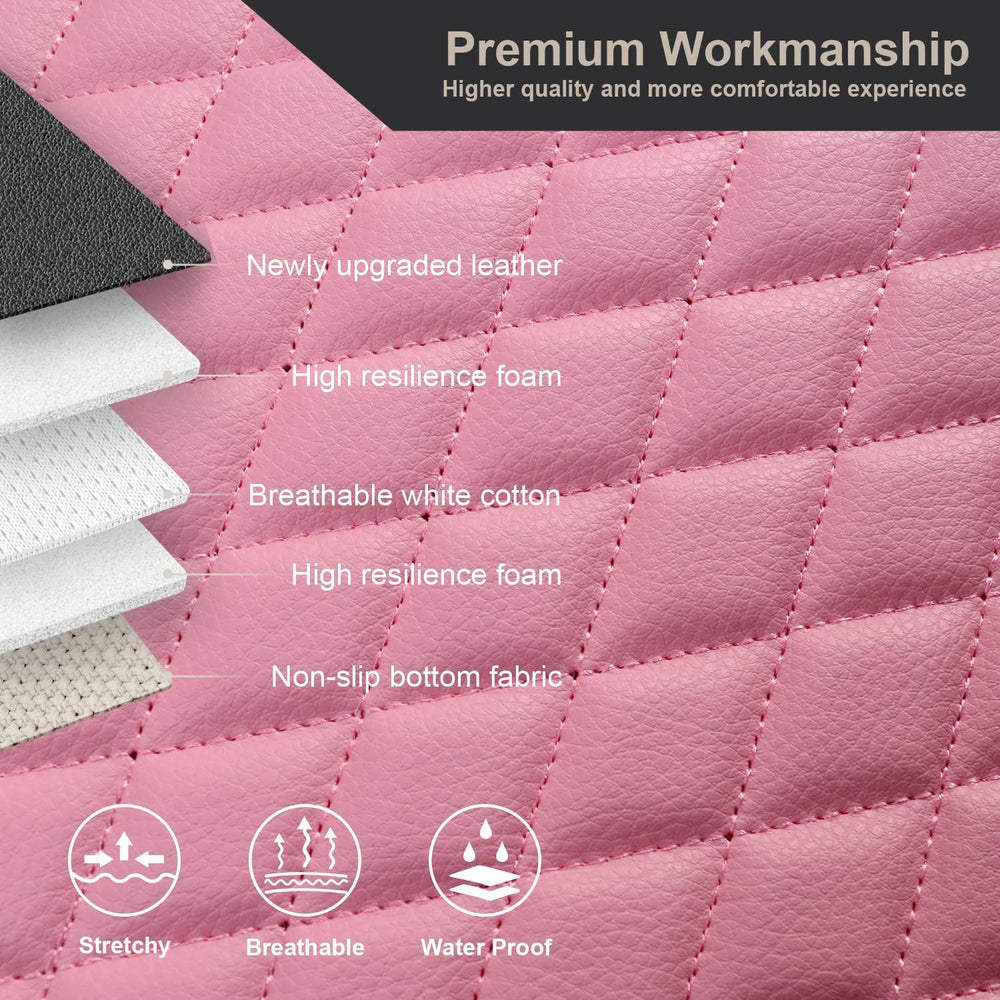 West Llama Pu Leather Car Seat Bottom Covers Protectors Include 1 Pair Front ...