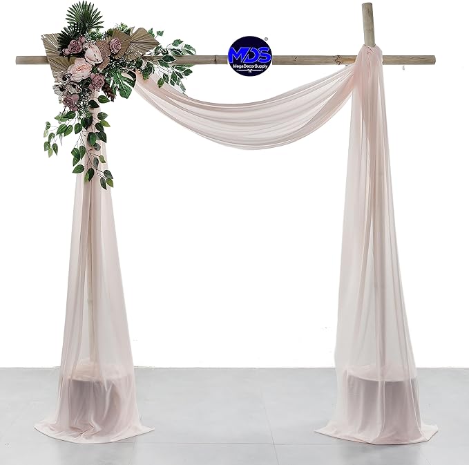 MDS Halloween Chiffon Draping Fabric - 2 Panel, 30" Wide x 40ft Long - S...