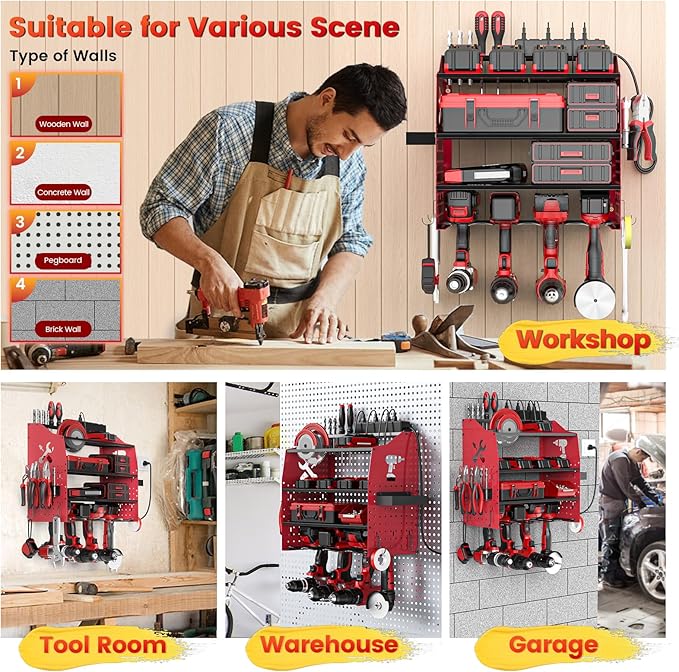 Power Tool Organizer Wall Mount