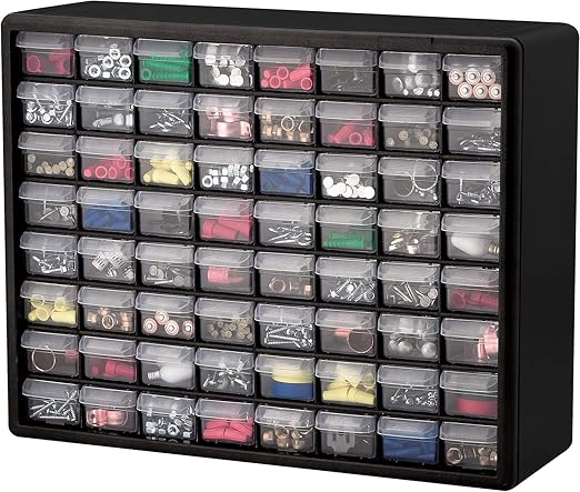 Akro-Mils 64-Drawer Plastic Drawer Storage Cabinet