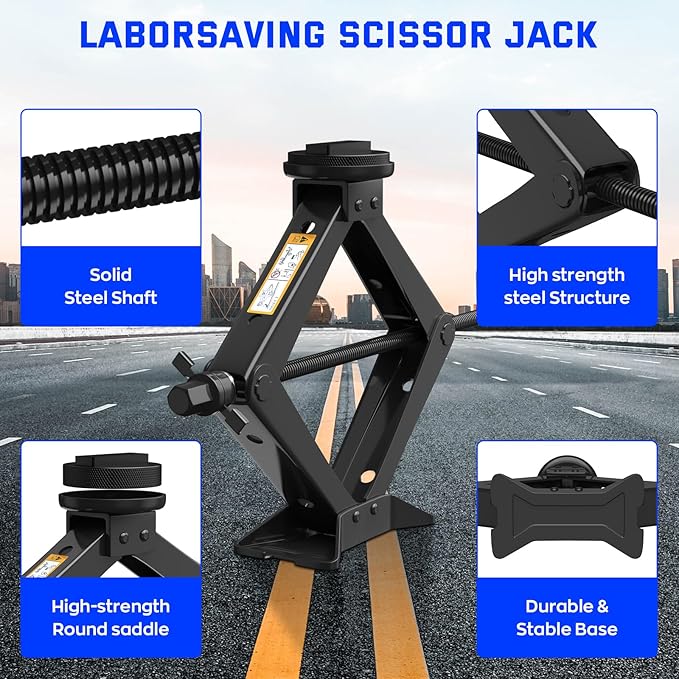 Car Jack Kit for BMW & MINI, 2.5 Ton Scissor Jack for BMW Vehicle (2PCS)