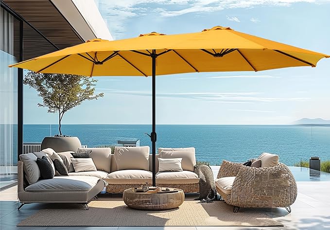 PHI VILLA 15ft Large Patio Umbrellas