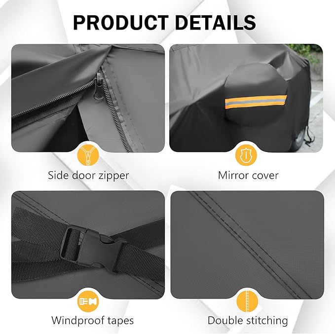 MORNYRAY Compatible with Toyota Tacoma, Car Cover Outdoor Waterproof Sun Rain